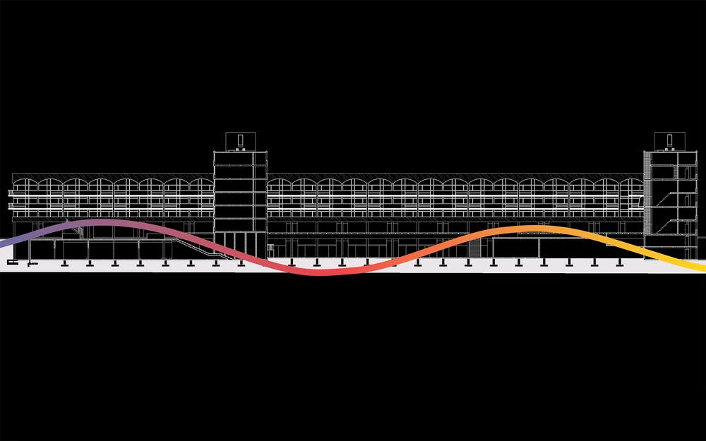 Golden Lane Estate arcadian iridescent hills intersection with the Estate grid black and white diagram